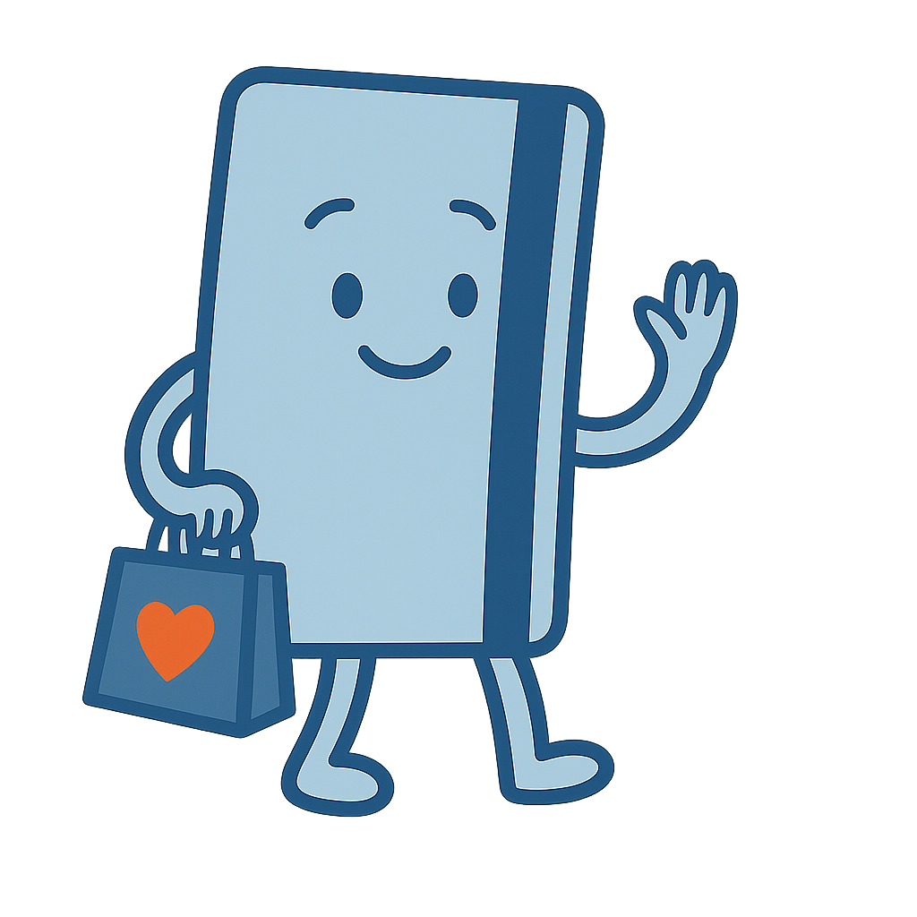 Fundy the friendly credit card mascot waving hello
